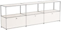 Modern Storage Cabinet White G Versatile Free-Standing Organizer by ARVORAHome