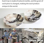 Luxury Decorative Marble Bowl, 7.8" Natural Marble Key Bowl For Home Decor - Image 3