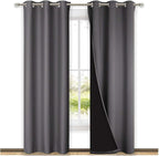 NICETOWN Room Warming Blackout Curtains 80 inches Long, Full Light Blocking by NICETOWN