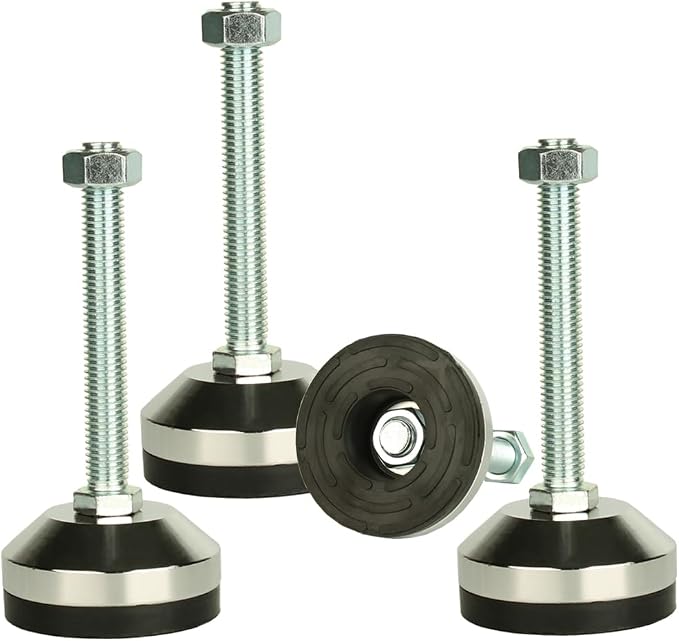Heavy Duty Leveling Screw Leg, Leg Leveler 2.36" Dia Base, Adjustable Leveling by MUHOUZHINANG