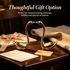 2‑Pack Solid Brass Swan Figurines,Brass Animals Figurine Decorative,Vintage Mini Metal Swan Statue, Romantic Decorative Sculpture for Desktop Bookshelf Mantel, Collectible Gift (2.2" H ×1.77" W) - Image 6