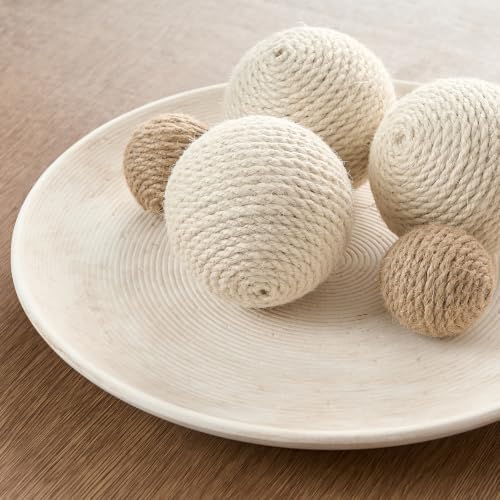 Ceramic Decorative Table Tray Round Trays Home Decor Farmhouse (12" Rustic) - Image 7