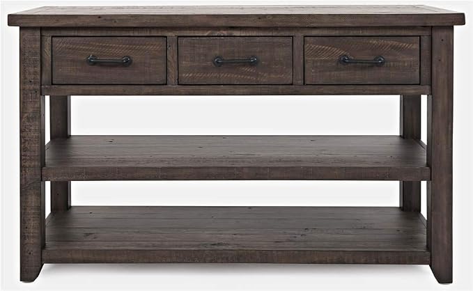 Jofran Madison County Harris Console Sofa Table, Barnwood Brown - Image 3