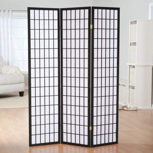 GTU Furniture Japanese Style 3 Panels Wood Shoji Room Divider Screen Oriental by GTUFurniture