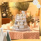 Shellwei 20 Pcs Neutral Christmas Tiered Tray Decor, Winter Farmhouse Signs - Image 5
