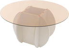 Round Glass Coffee Table for Living Room - Image 7