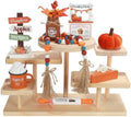 8Pcs Fall Tiered Tray Decor Set, Farmhouse Fall Decorations for Home Indoor by SYNCVIBE