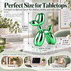 Balloon Dog Sculpture Modern Home Decor Collectible Figurines Funky Statues for Bedroom Trendy Animal Decor for Coffee Table Living Room Decor Art Resin Decor Office Standing Desk Decor - Image 3