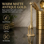 WallCharmers Gold Giraffe Paper Towel Holder & Metal Toilet Paper Stand - Image 5