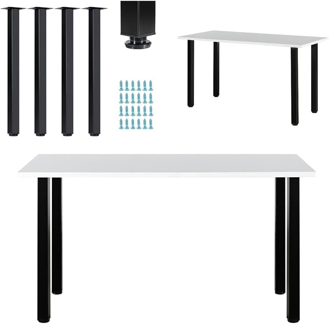 LCSDLHLSY Table Legs 28 inch, Adjustable Metal Furniture Legs, DIY Computer - Image 6