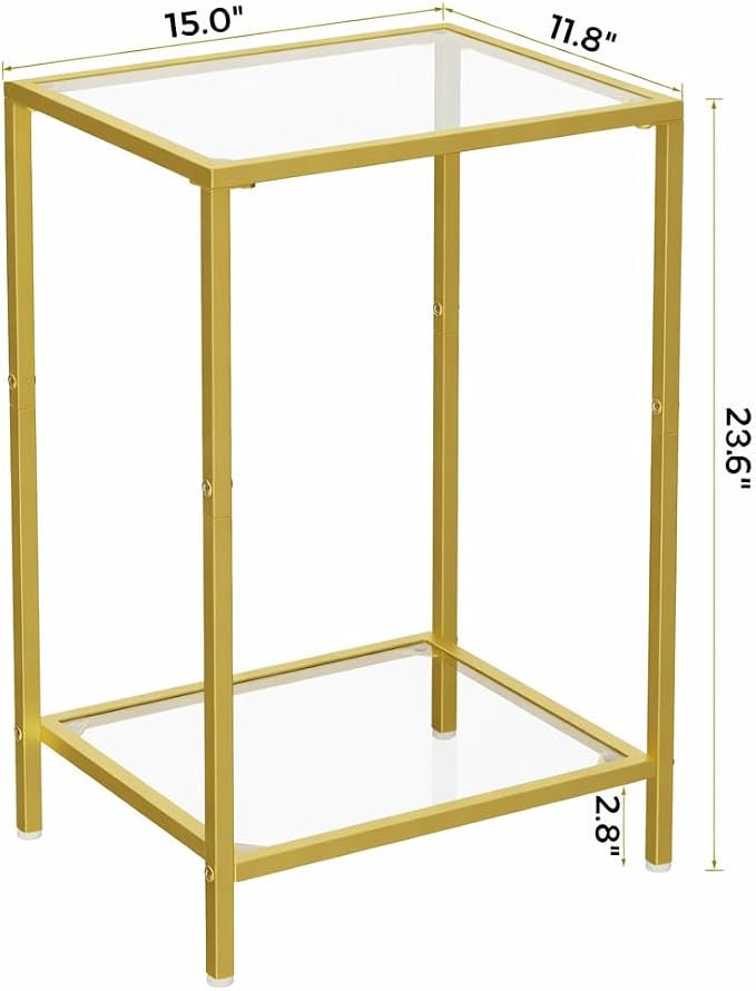 HOMSHO Side Tables Set of 2, End Tables - Image 3