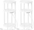 HOOBRO Set of 2 Small Round Side Tables by HOOBRO