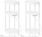 HOOBRO Set of 2 Small Round Side Tables by HOOBRO