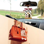 2Pcs House Warming Gifts New Home Ornament 2026 - Wooden First New Home Gift Idea for Couple, Women, or Families - 3D New House Keepsake with Key Design(Brown+Brown) - Image 5