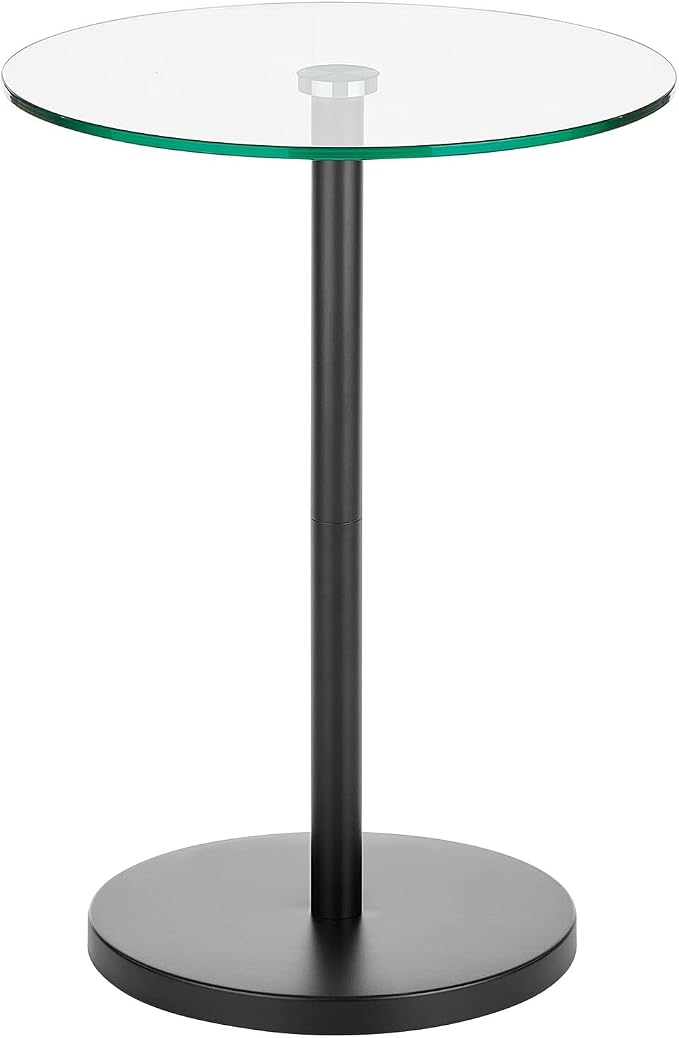 mDesign Glass Top Side/End Drink Table - Image 7