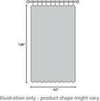 Chyhomenyc Sheer Window Curtains 108 inch Length 2 Panels Set, Airy - Image 9