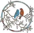 Ferraycle Metal Wall Art Bird Branches Hanging Ornament, Retro Color by Ferraycle