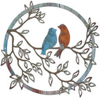 Ferraycle Metal Wall Art Bird Branches Hanging Ornament, Retro Color by Ferraycle