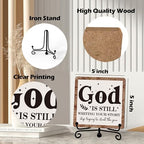 Home Decor, Farmhouse Shelf Decor For Living Room, Boho Aesthetic Table Decorations, Christian Gifts For Women Men, Entryway Tv Stand Fireplace Mantle Coffee Table Decoration (story-04) - Image 2