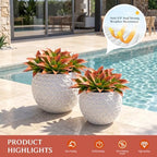 Artificial Agave Faux Agave 14.2In Fake Greenery Outdoor Artificial Plant Fake Plant for Indoor Home Decoration Plastic Plant Outdoor Decoration Front Porch Decor Simulation Plants，2Pack， Red - Image 7
