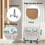Home Decor, Farmhouse Shelf Decor For Living Room, Boho Aesthetic Table Decorations, Christian Gifts For Women Men, Entryway Tv Stand Fireplace Mantle Coffee Table Decoration (god-22) - Image 2