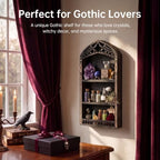Crystal Shelf Display, Goth Room Decor, Trinket Shelf, Display Shelves - Image 5