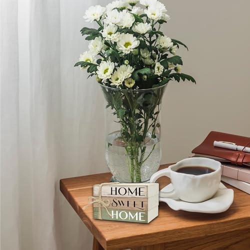 Mini Decorative Books For Home Decor, Small Wood Book Stack For Table Decor, Home Decor Book For Living Room Mantel, Farmhouse Stacked Books Decorative（L44） - Image 5