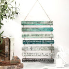 Yookeer 7 Tier Christian Wall Art Bible Verses Green English Style - Image 3