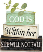 Christian Table Decor for Home, Inspirational Religious Gifts for Women by Unknown