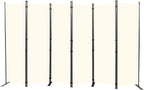 Room Divider 6FT Portable Room Dividers and Folding Privacy Screens, 6 Panel by HOMSCREENER