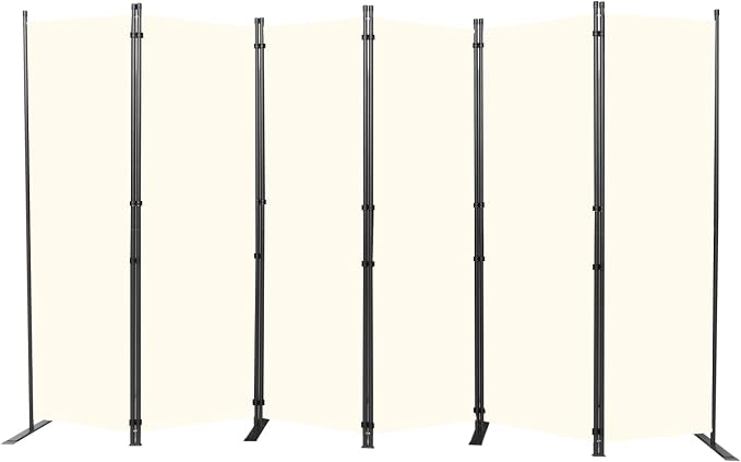 Room Divider 6FT Portable Room Dividers and Folding Privacy Screens, 6 Panel by HOMSCREENER