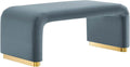 Modway EEI-6735-BRA-CAB Koda Performance Velvet Waterfall Ottoman, Brass Cadet by Modway
