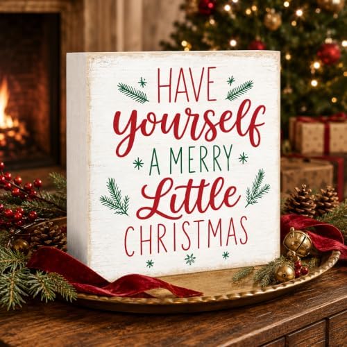 Christmas Decorations Have Yourself A Merry Little Christmas Wooden Sign - Image 3