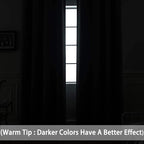 Yakamok Grey Room Darkening Curtains 84 inch Gray Sliding Door Drapes | 1 - Image 3