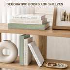 Teyomi Set of 3 Artistic Decorative Books for Home Decor with Gold Tray - Image 6