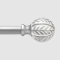 QDWIS Silver Curtain Rods for Windows 28 to 48 inch, Rustic Decorative Drapery by Unknown