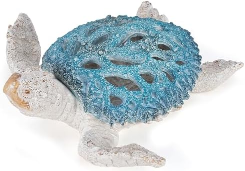 VVGIFTS Ocean White Sea Turtle Coral Reef Beach Coastal Home Shelf Decor - Image 2