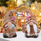 Hodao Christmas Gingerbread Man Gnomes – Christmas Party Home Decor Unique Design Elf Decorations Choice and Special Christmas Decor (Brown) - Image 4