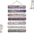 Yookeer 7 Tier Christian Wall Art Bible Verses Purple English Style by Yookeer