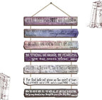 Yookeer 7 Tier Christian Wall Art Bible Verses Purple English Style by Yookeer