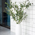 Heleze 39 Inch Artificial Olive Branches for Vases, Fake Plants Greenery Stems with 222 Leaves Faux Olive Tree Branches Home Decor Indoor 4PCS - Image 3