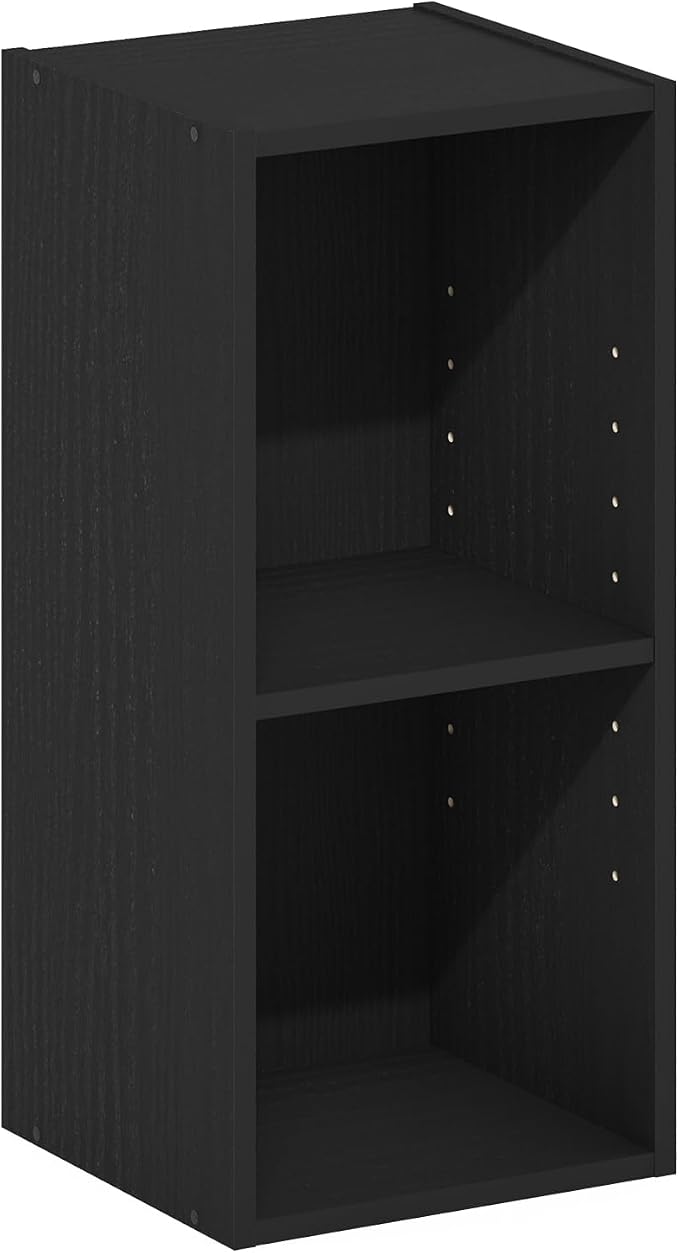 Furinno Fulda Book Shelf, 2-Tier Narrow Bookshelf, Bookcase - Image 6