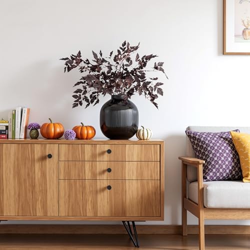Ttranewsoo Artificial Fall Stems for Vase, 23.6 Inch Faux Cimicifuga Leaf Branches, Silk Fake Leaves Spray for Autumn Home Decor, Dining Table Centerpiece, Fireplace Mantel, Decor,4PCS （No vase） - Image 4