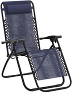 Devoko Patio Zero Gravity Chair Outdoor Folding Adjustable Reclining Chairs - Image 5