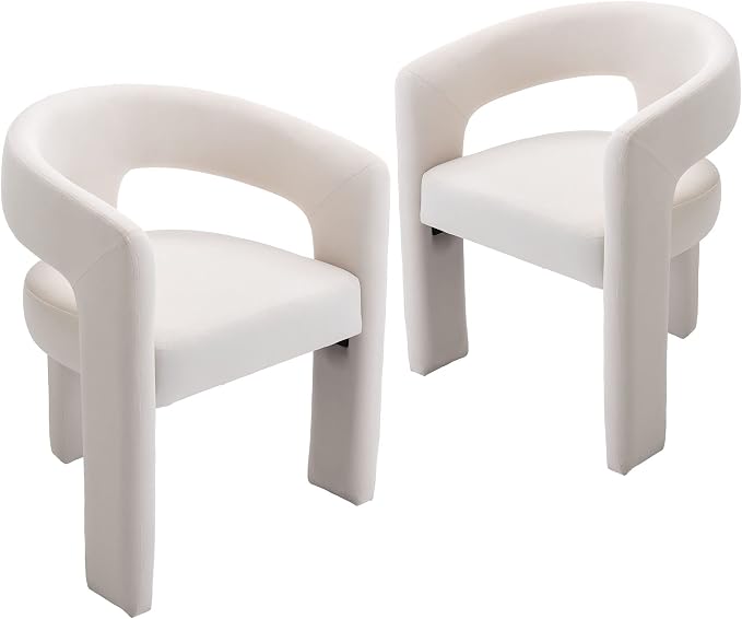 VESCASA Velvet Barrel Dining Chair - Image 9