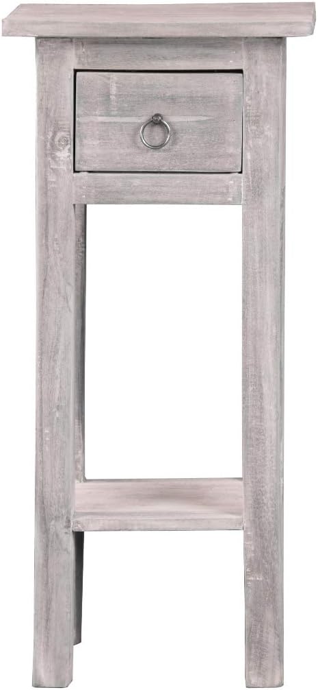 Sunset Trading Shabby Chic Cottage Accent Table, Distressed Light Gray - Image 4