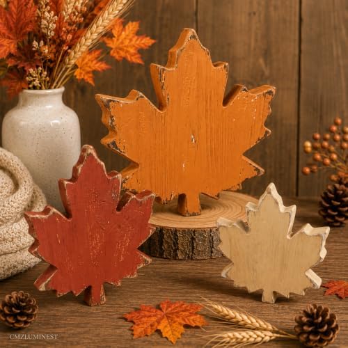 Wooden Leaves Fall Decor, Fall Decorations for Home - Image 2