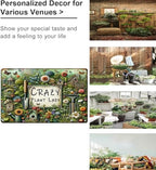 Bestylez Garden Gifts Vintage Gardening Signs Crazy Plant Lady Metal Sign for Home Garden Greenhouse Living Room Bedroom Yard Outdoor Decor 8X12 Inch (3359) - Image 3