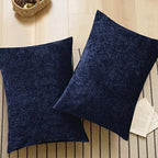 CaliTime Decorative Standard Throw Pillow Covers 26 X 20 Inches Navy Blue | - Image 6