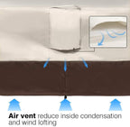 VAILGE Heavy Duty Deep Patio Sofa Cover, 100% Waterproof Outdoor Sofa Cover - Image 7